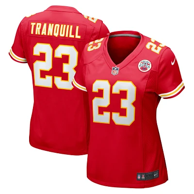 Women's Nike Drue Tranquill Red Kansas City Chiefs Game Player Jersey