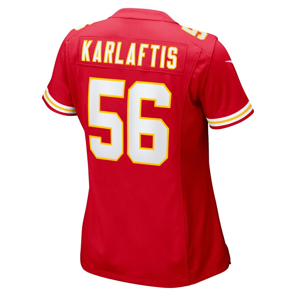 Women's Nike George Karlaftis Red Kansas City Chiefs Game Player Jersey