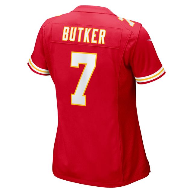 Maillot de match Nike Harrison Butker des Chiefs Kansas City pour femme, rouge