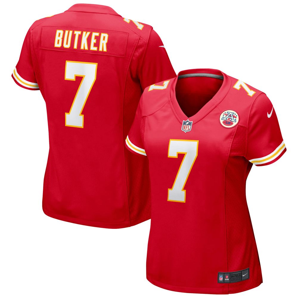 Women's Nike Harrison Butker Red Kansas City Chiefs Game Jersey