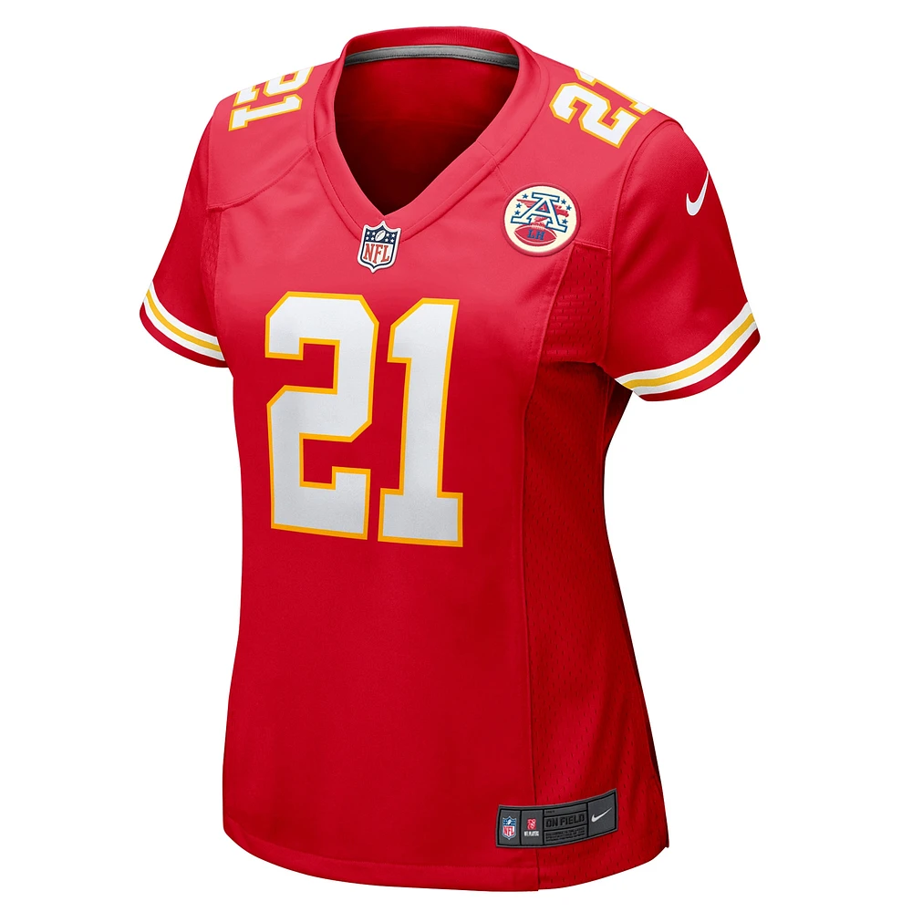 Maillot de match Nike Jaden Hicks rouge Kansas City Chiefs pour femme