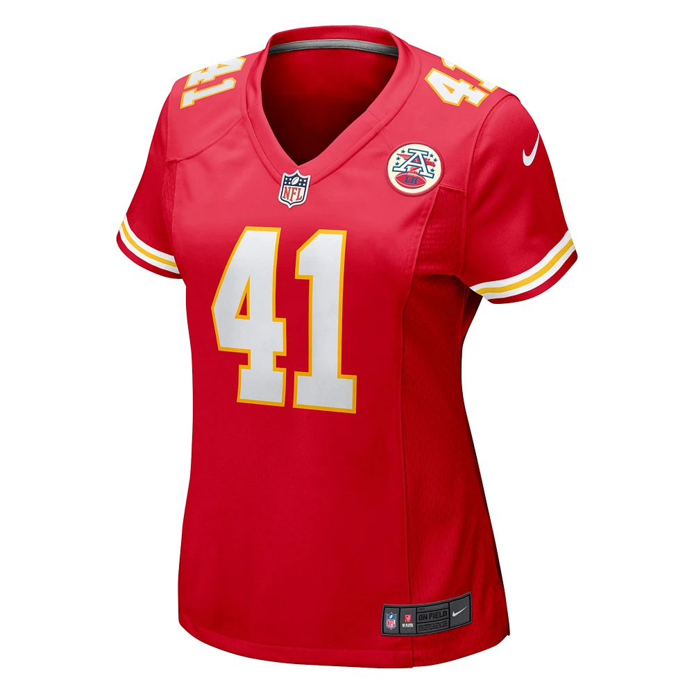 Maillot de match Nike James Winchester pour femme des Chiefs Kansas City, rouge