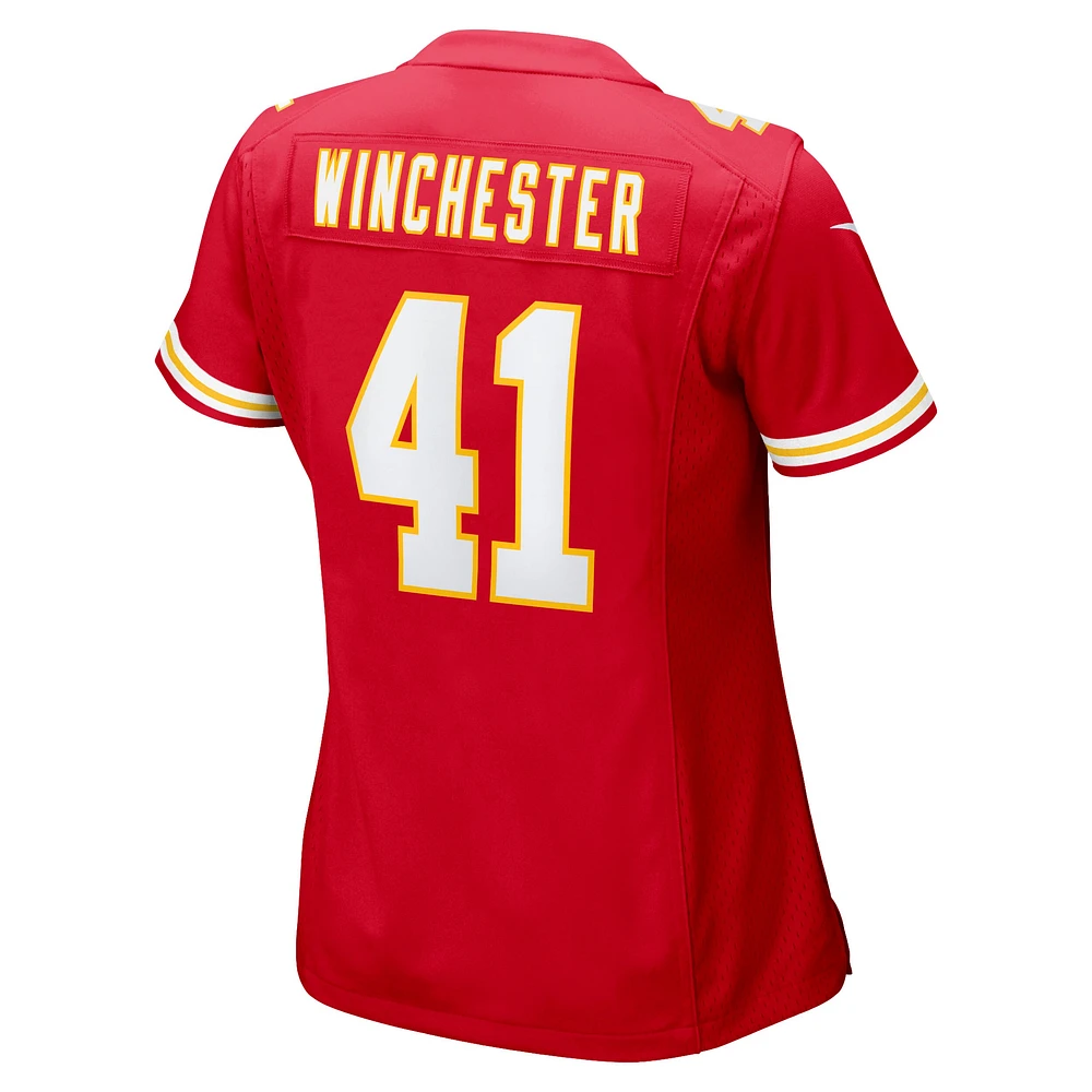 Maillot de match Nike James Winchester pour femme des Chiefs Kansas City, rouge