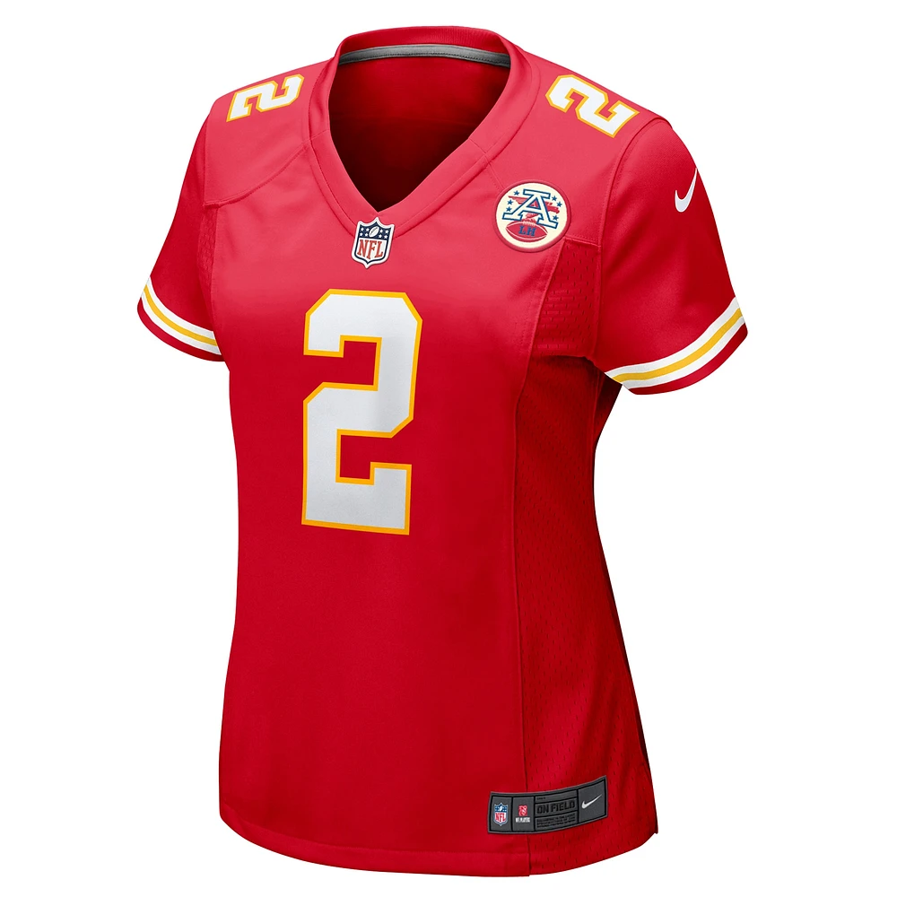 Maillot de match Nike Joshua Williams rouge Kansas City Chiefs pour femme