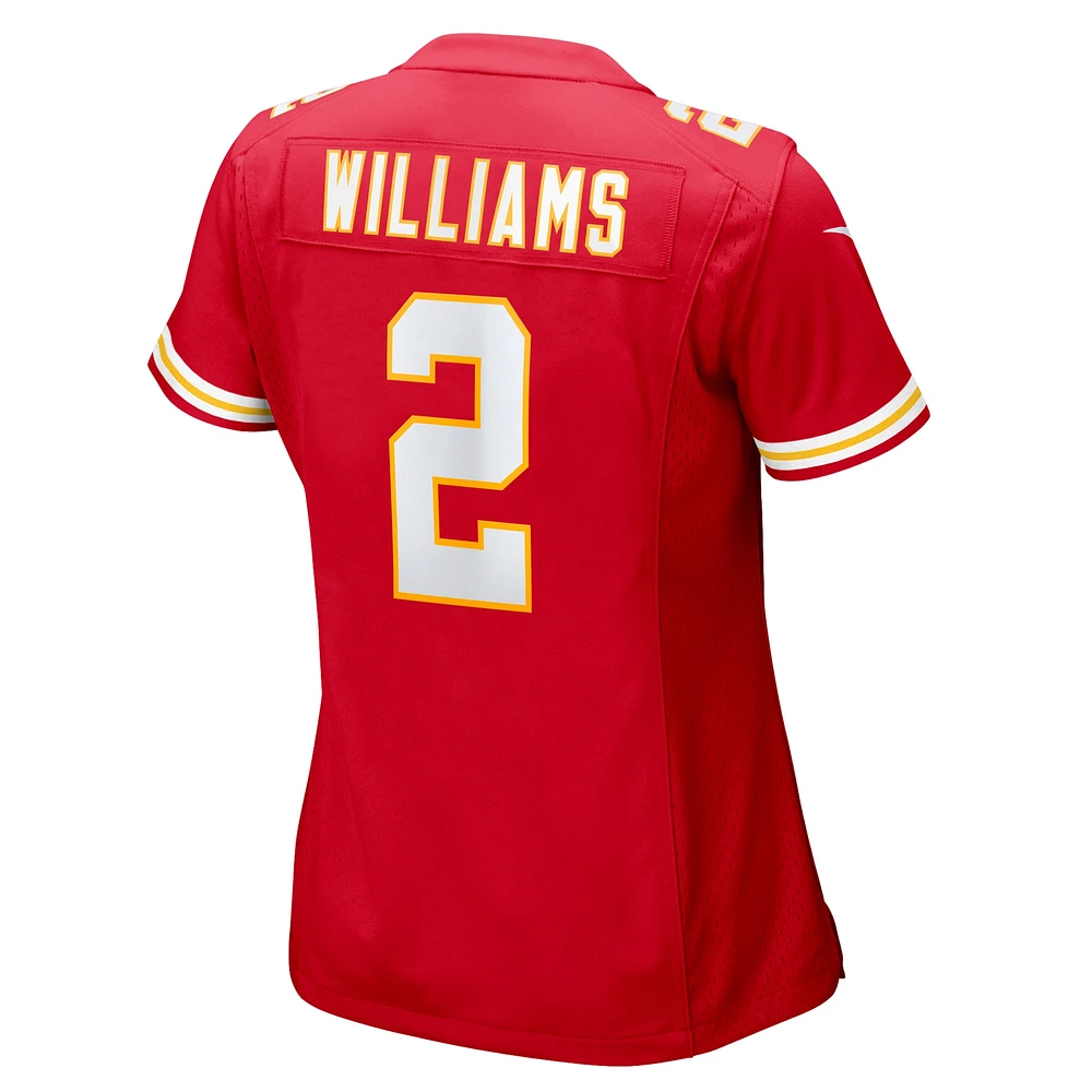 Maillot de match Nike Joshua Williams rouge Kansas City Chiefs pour femme