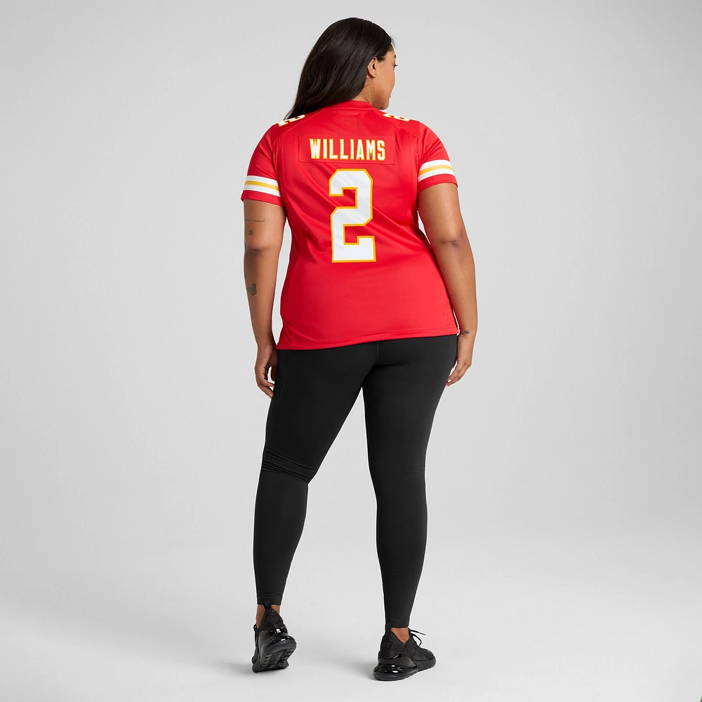 Maillot de match Nike Joshua Williams rouge Kansas City Chiefs pour femme