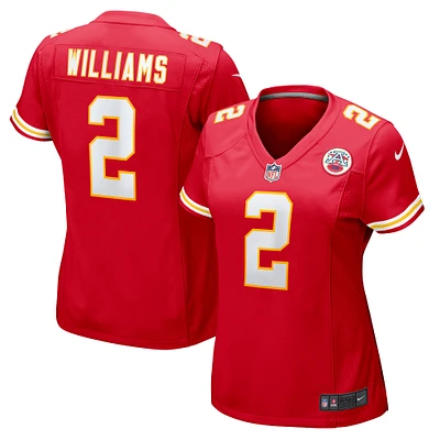 Maillot de match Nike Joshua Williams rouge Kansas City Chiefs pour femme