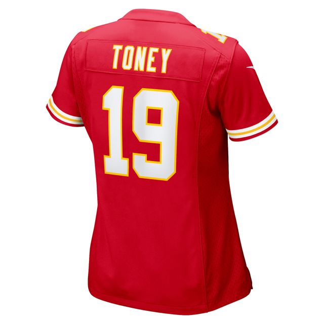 Maillot de joueur rouge des Kansas City Chiefs Nike Kadarius Toney pour femme