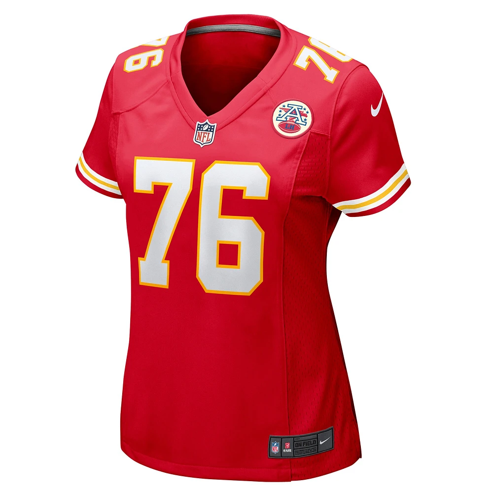 Maillot de match Nike Kingsley Suamataia rouge Kansas City Chiefs pour femme