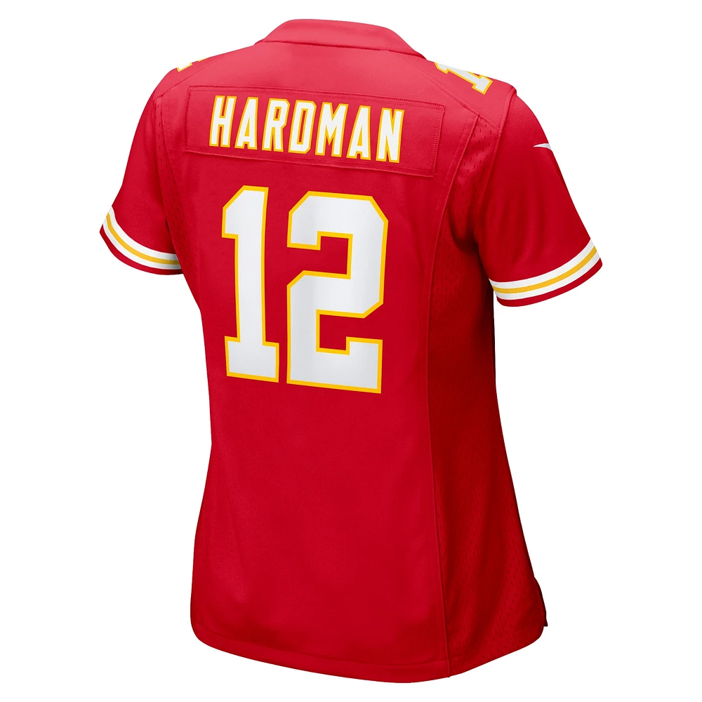 Maillot de match Nike Mecole Hardman des Chiefs Kansas City pour femme, rouge