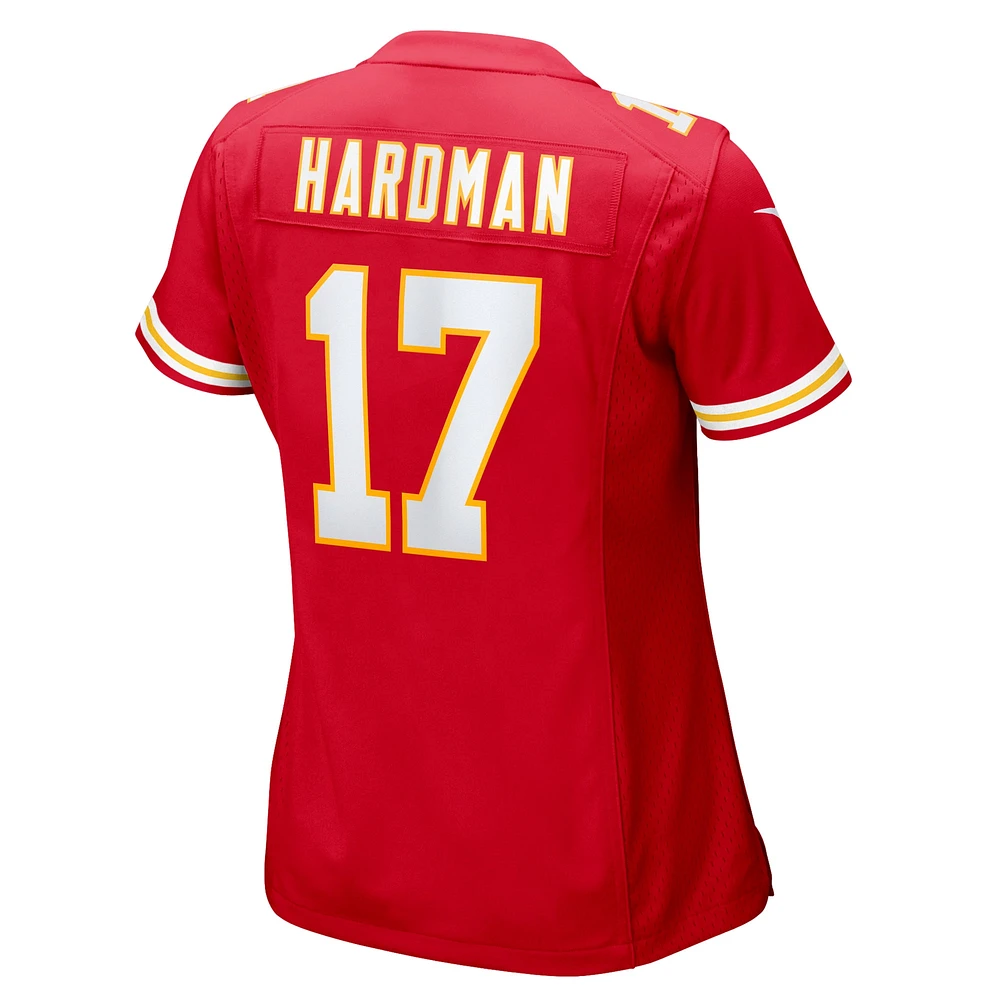 Women's Nike Mecole Hardman  Red Kansas City Chiefs Game Jersey