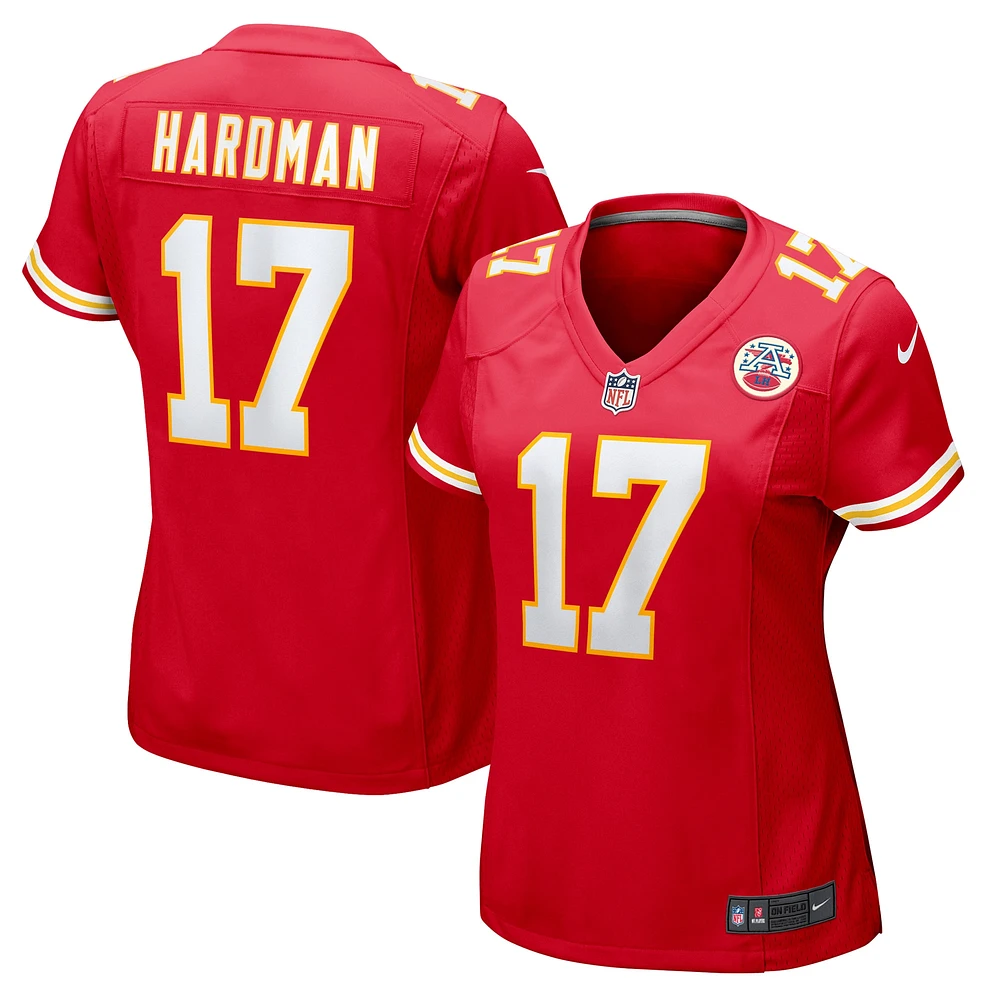 Women's Nike Mecole Hardman  Red Kansas City Chiefs Game Jersey