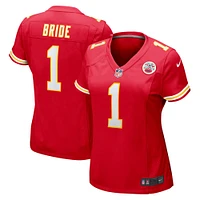 Maillot de match des Chiefs Kansas City Nike numéro 1 Bride pour femme, rouge