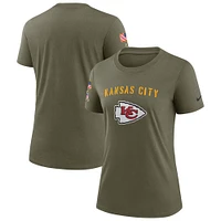 T-shirt Nike Olive Kansas City Chiefs Salute To Service Legend pour femme