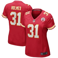 Maillot de joueur retraité Nike Priest Holmes pour femme des Kansas City Chiefs Game, rouge