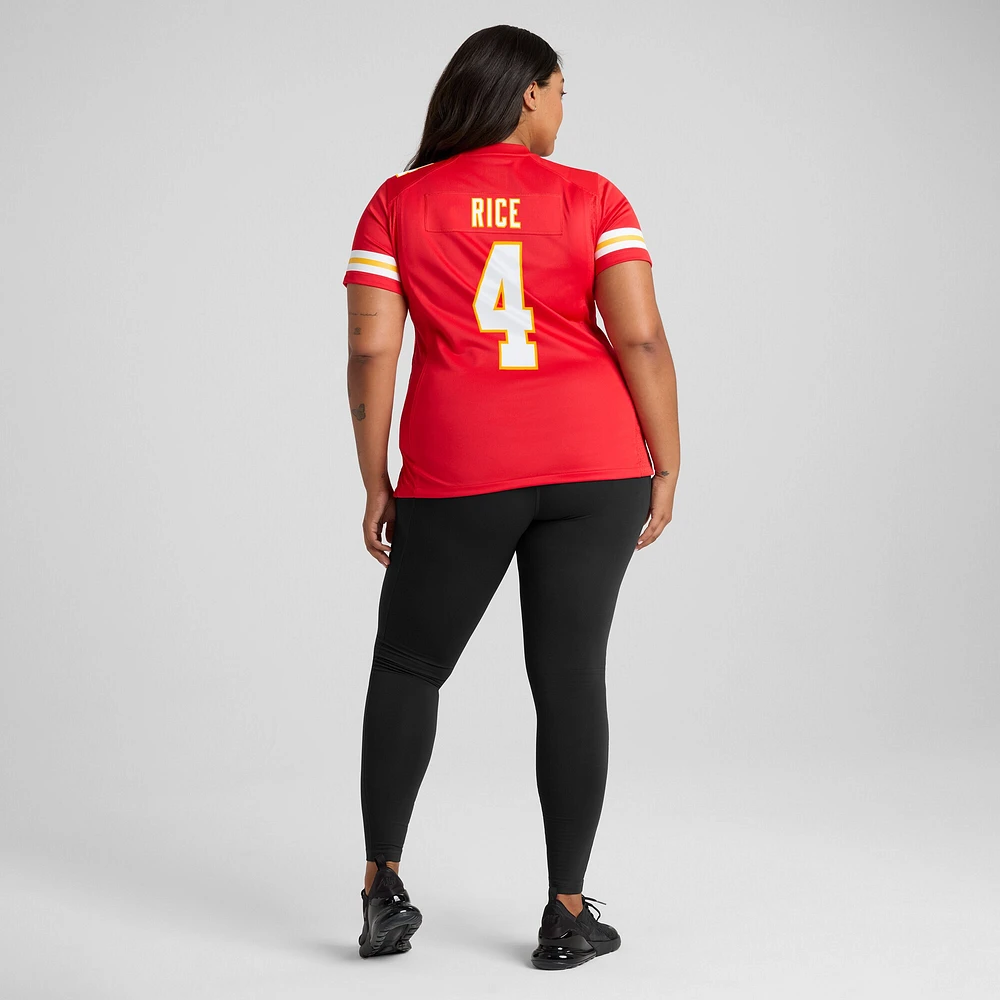 Women's Nike Rashee Rice  Red Kansas City Chiefs Game Jersey