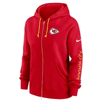 Women's Nike Red Kansas City Chiefs Phoenix Full-Zip Hoodie