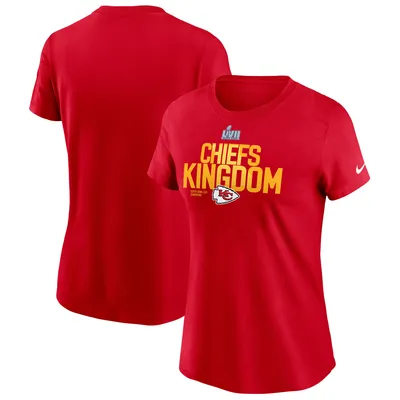 Women's Majestic Threads Travis Kelce Red Kansas City Chiefs Super Bowl  LVII Team Color Name & Number Tri-Blend Raglan 3/4-Sleeve T-Shirt