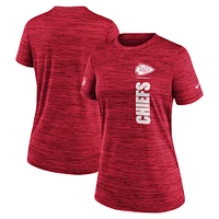 T-shirt Nike Velocity Performance rouge Kansas City Chiefs pour femme