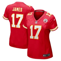 Maillot de match Nike Richie James des Chiefs Kansas City pour femme, rouge