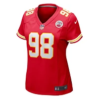 Maillot de match Nike Tershawn Wharton des Chiefs Kansas City pour femme, rouge