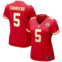 Maillot de match Nike Tommy Townsend des Chiefs Kansas City pour femme, rouge