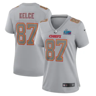 Youth Nike Jason Kelce Gray Philadelphia Eagles Super Bowl LVII Patch  Atmosphere Fashion Game Jersey