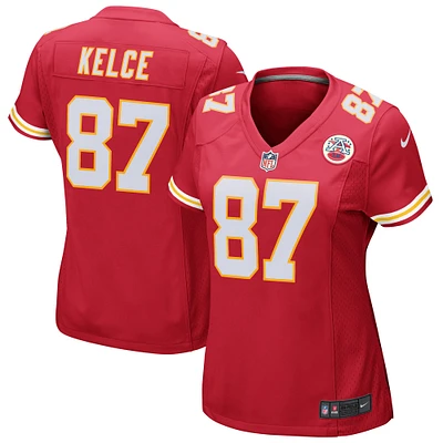 Maillot de match des Chiefs Kansas City Nike Travis Kelce pour femme, rouge