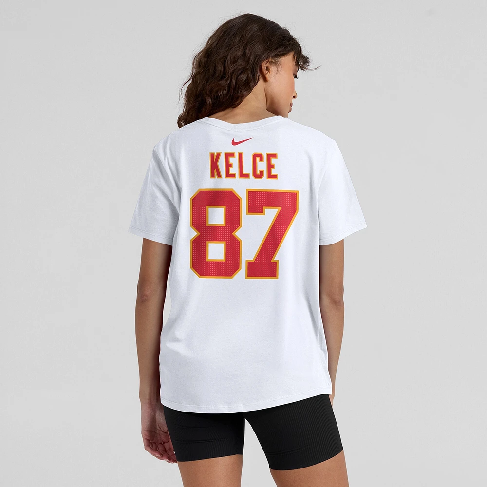 Women's Nike Travis Kelce Kansas City Chiefs Player Name & Number T-Shirt