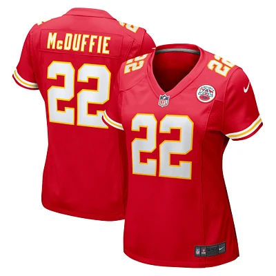 Maillot de match Nike Trent McDuffie des Chiefs Kansas City pour femme, rouge