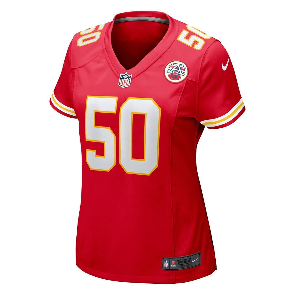 Maillot de match Nike Willie Gay pour femmes des Chiefs Kansas City, rouge