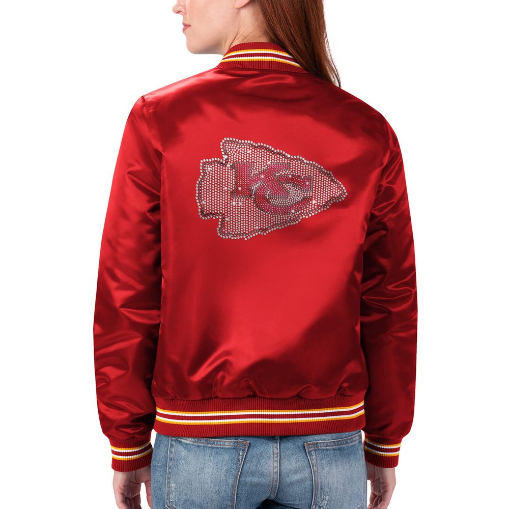 Starter Chiefs Varsity Lover Satin Full-Snap Jacket - Women's