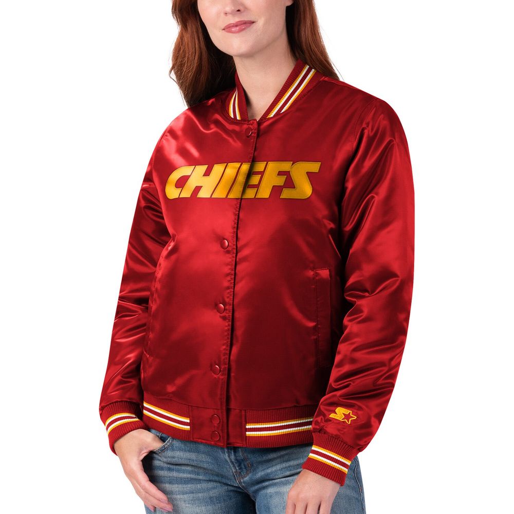 Starter Women's Starter Red Kansas City Chiefs Varsity Lover Satin