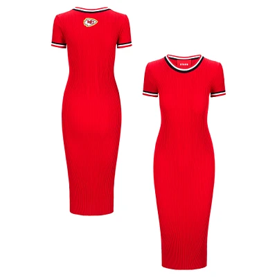 Robe Colleen rouge/noir pour femme STAUD Kansas City Chiefs