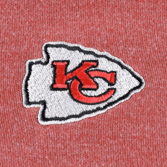 Sweat-shirt à fermeture éclair entièrement zippé Tommy Bahama pour femmes, rouge chiné, Kansas City Chiefs Sport Sun Fade