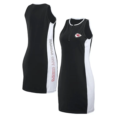 Women's WEAR by Erin Andrews Black Kansas City Chiefs Bodyframing Tank Dress