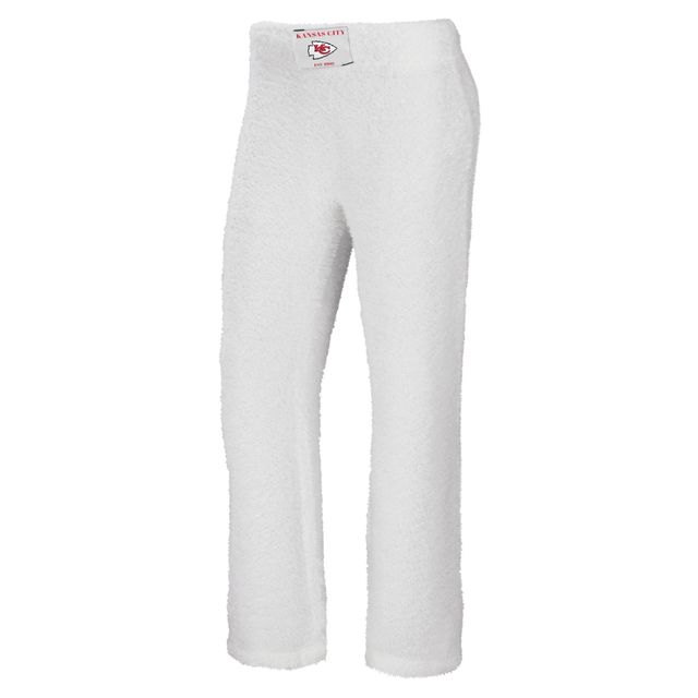 WEAR by Erin Andrews Crème Kansas City Chiefs Ensemble débardeur et pantalon confortable à encolure dégagée pour femmes