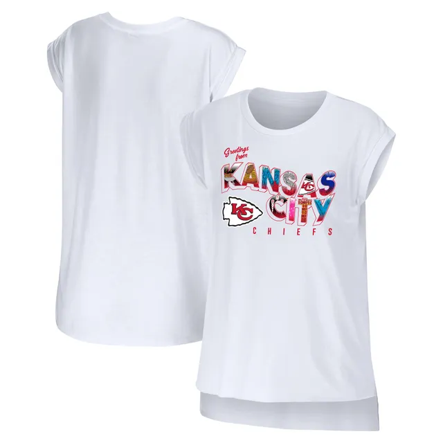 Lids Cincinnati Bengals WEAR by Erin Andrews Women's Greetings From Muscle  T-Shirt - White