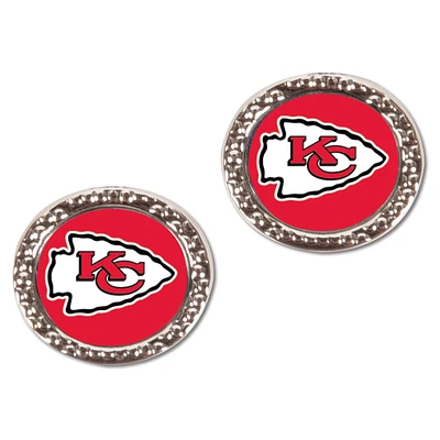 Women's WinCraft Kansas City Chiefs Round Post Earrings