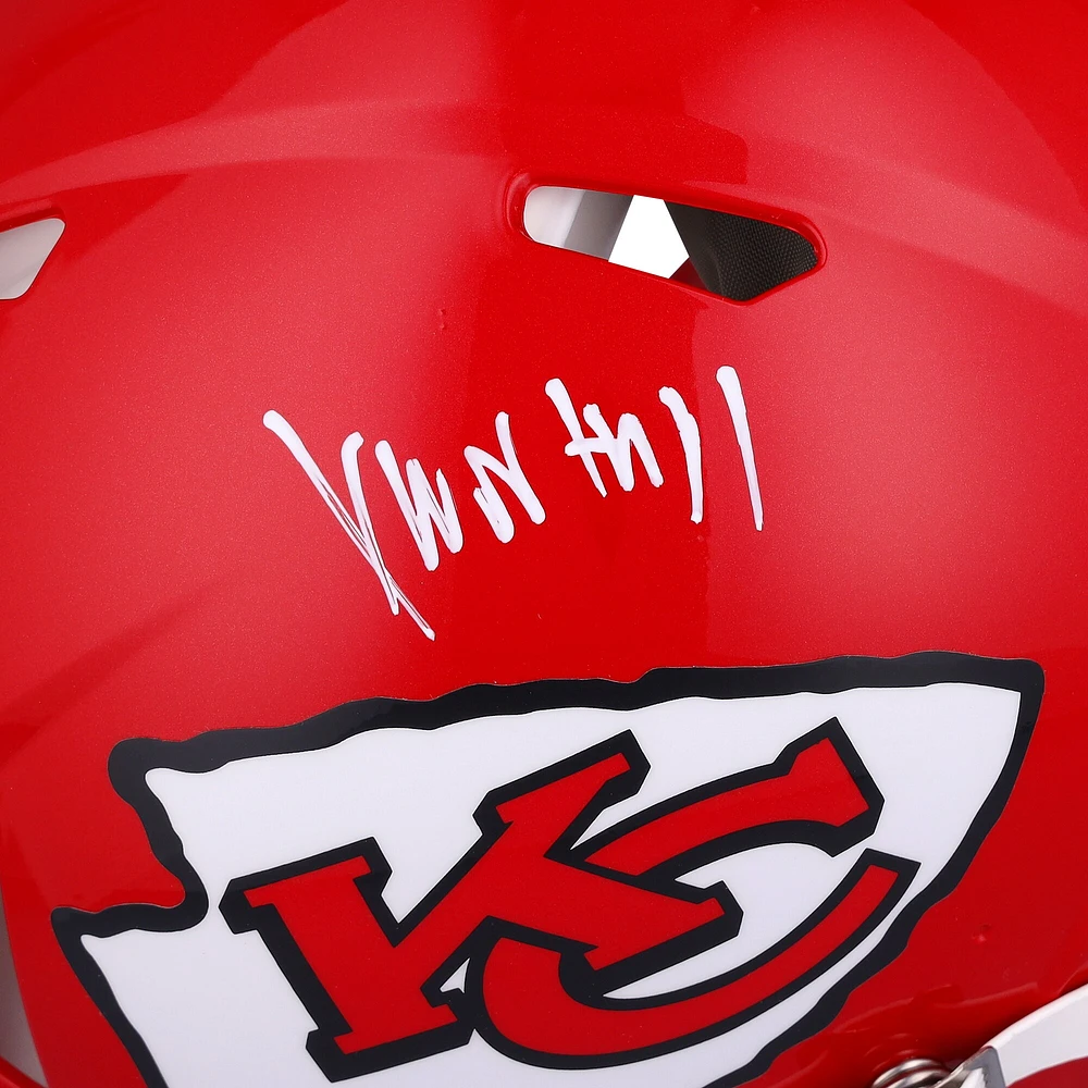 Xavier Worthy Kansas City Chiefs Autographed 2024 NFL Draft First Round Pick Riddell Speed Authentic Helmet