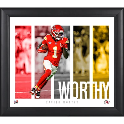 Xavier Worthy Kansas City Chiefs Framed 15" x 17" Player Panel Collage