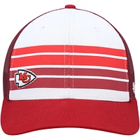 Youth '47 White/Red Kansas City Chiefs Cove Trucker Snapback Hat