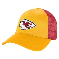 Youth Gold/Red Kansas City Chiefs Combine Two-Tone Adjustable Hat