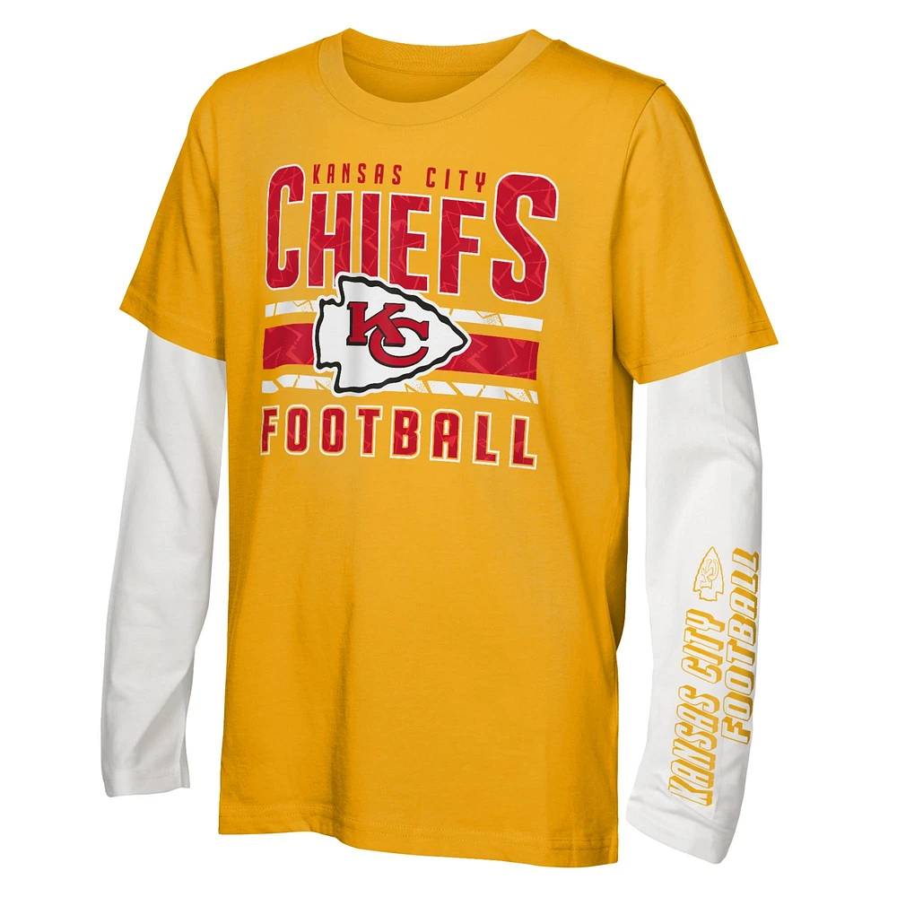 Ensemble combiné de t-shirts the Mix des Chiefs Kansas City pour jeunes