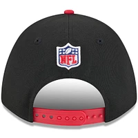 Youth New Era Black/Red Kansas City Chiefs 2025 NFL Draft 9FORTY A-Frame M-Crown Adjustable Hat