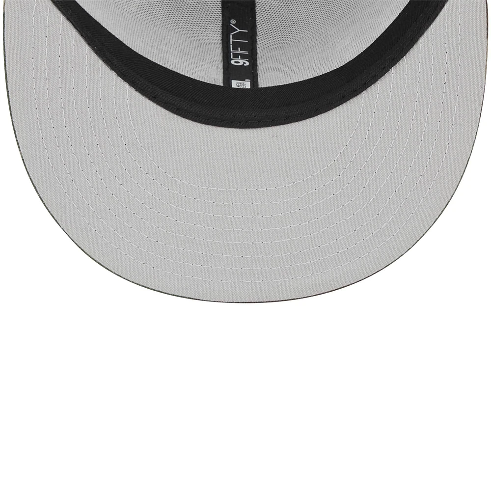 Youth New Era Camo Kansas City Chiefs  Main Trucker 9FIFTY Snapback Hat