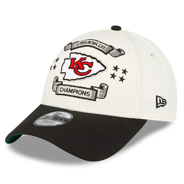 Men's New Era Black Kansas City Chiefs Super Bowl LVII Trucker 9FORTY  Adjustable Hat
