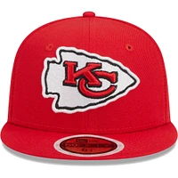 Youth New Era Red Kansas City Chiefs  Main 59FIFTY Fitted Hat