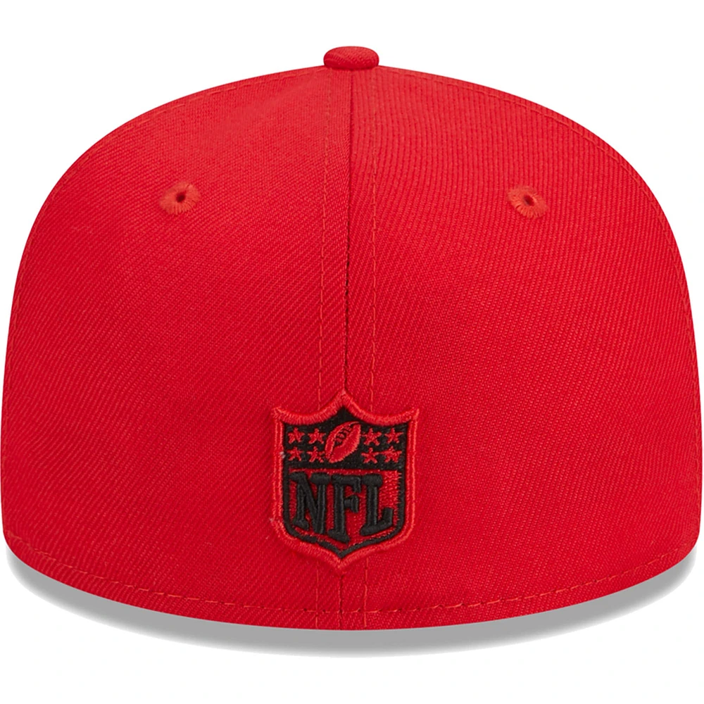 Youth New Era Red Kansas City Chiefs  Main 59FIFTY Fitted Hat