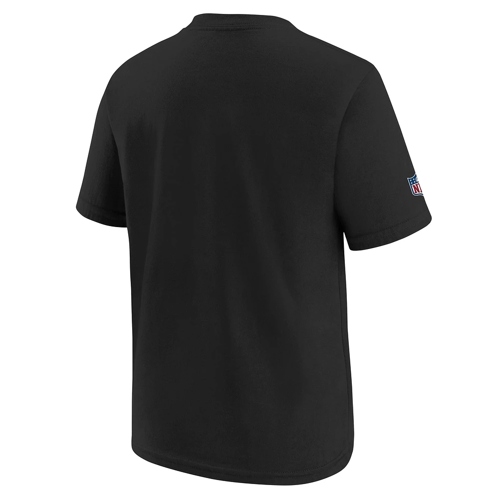 T-shirt Nike noir pour jeunes Kansas City Chiefs NFL Crucial Catch 2024